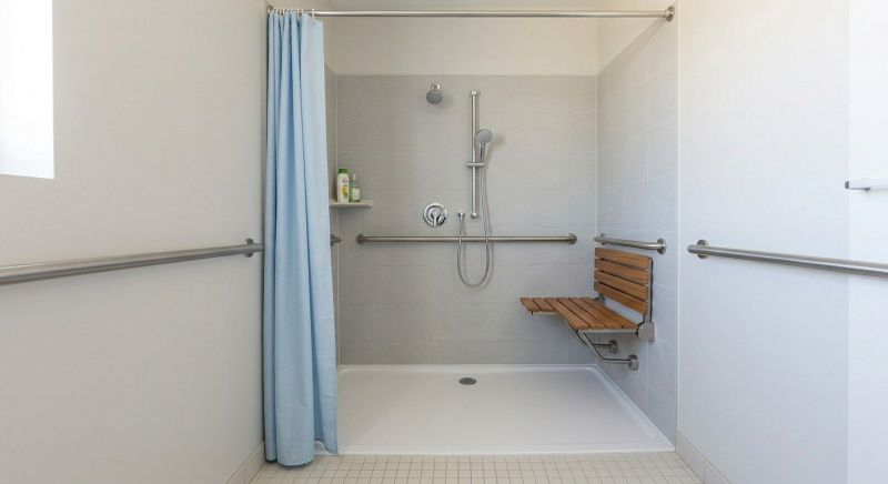 Disability Shower Installation detail
