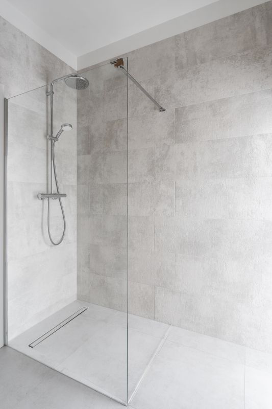 Open Shower Space with Rain Shower Head