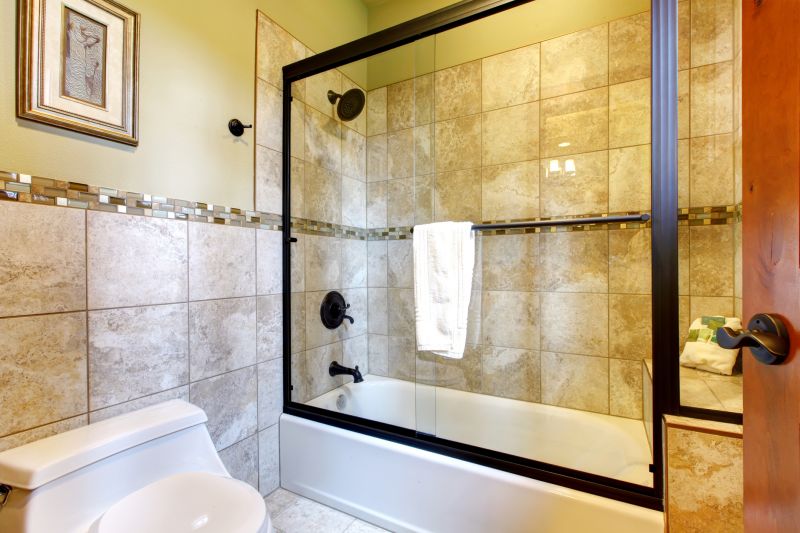 Walk-in Shower with Sliding Glass Door